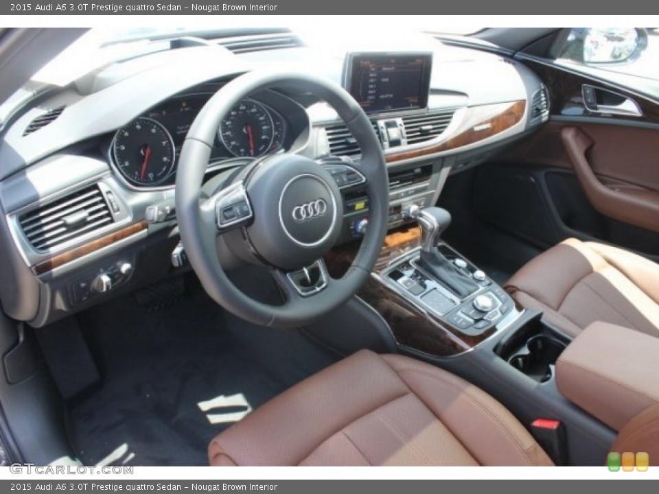 Nougat Brown Interior Photo for the 2015 Audi A6 3.0T Prestige quattro Sedan #96198590