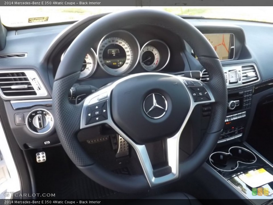 Black Interior Steering Wheel for the 2014 Mercedes-Benz E 350 4Matic Coupe #96211949
