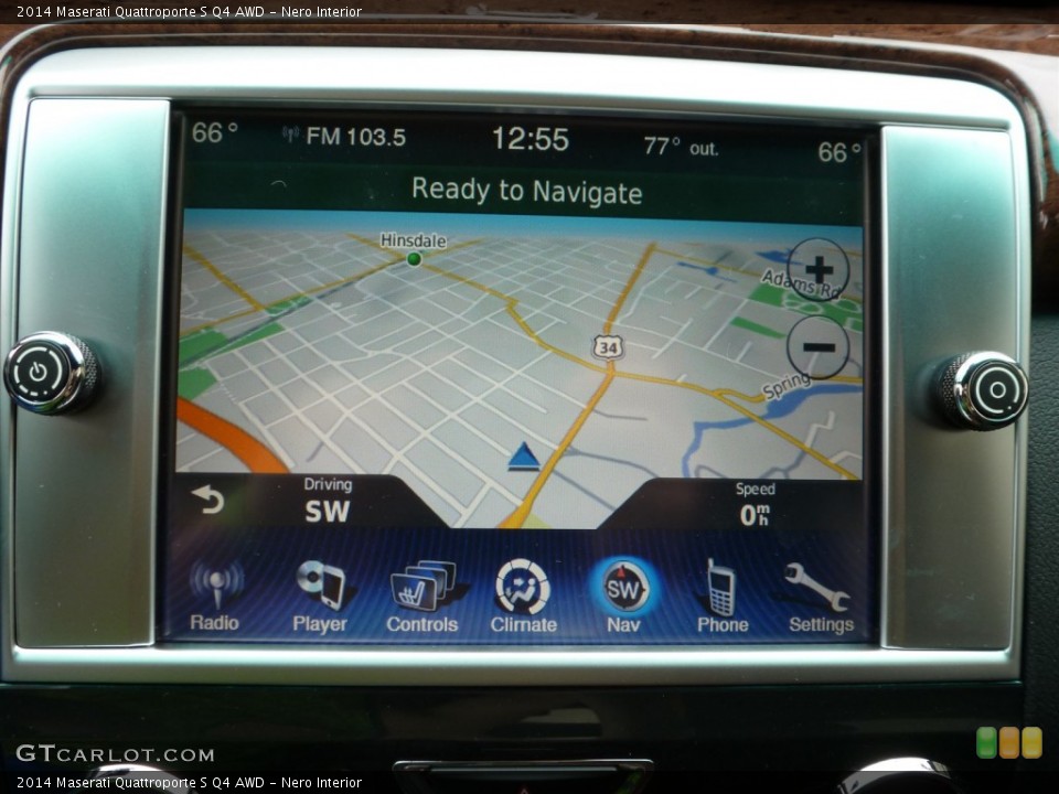 Nero Interior Navigation for the 2014 Maserati Quattroporte S Q4 AWD #96247488
