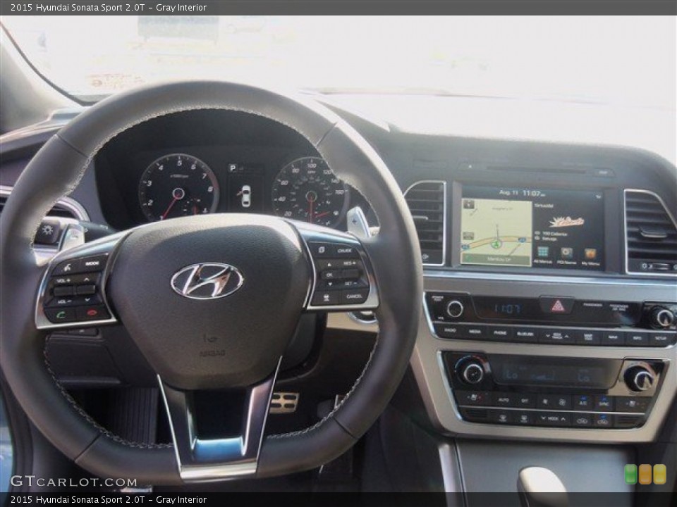 Gray Interior Dashboard for the 2015 Hyundai Sonata Sport 2.0T #96262827