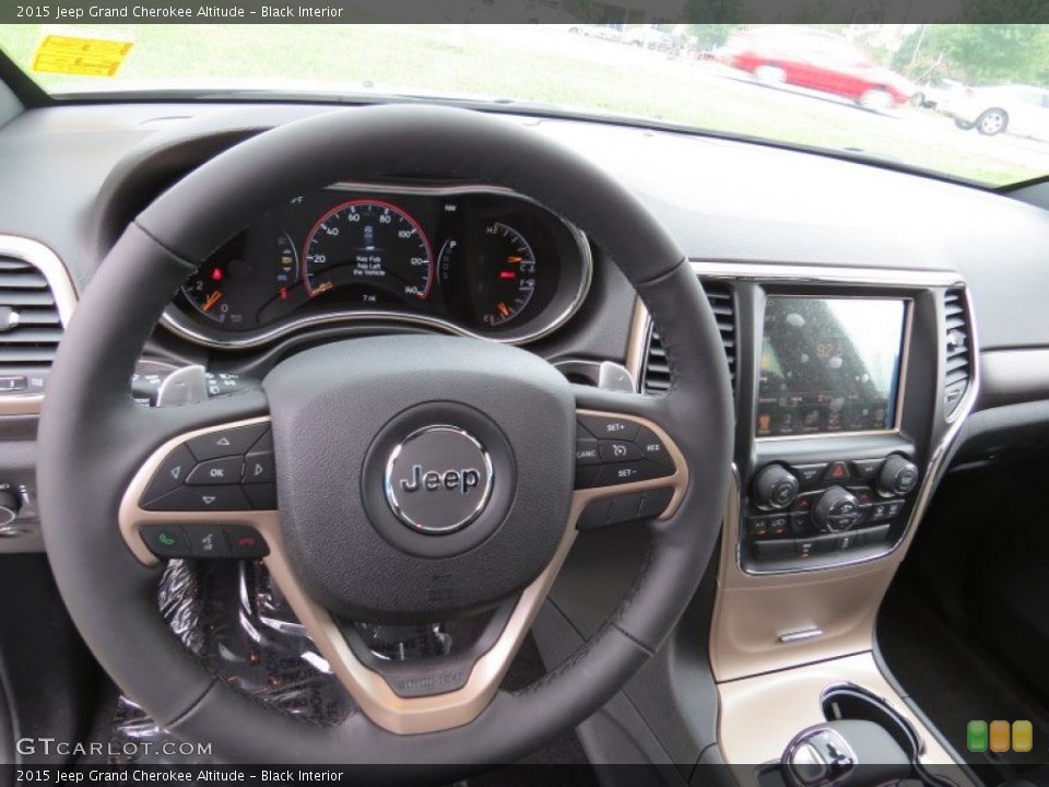 Black Interior Steering Wheel for the 2015 Jeep Grand Cherokee Altitude #96266568
