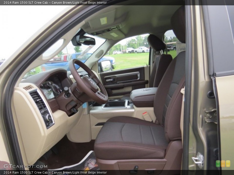 Canyon Brown/Light Frost Beige Interior Photo for the 2014 Ram 1500 SLT Crew Cab #96269880
