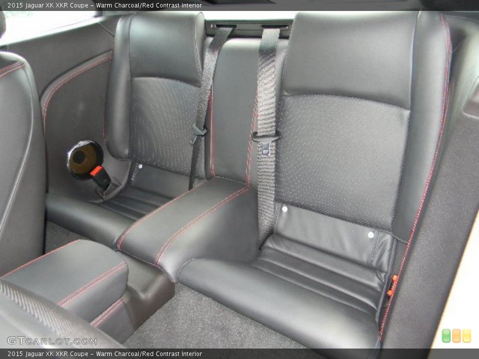 Warm Charcoal/Red Contrast Interior Rear Seat for the 2015 Jaguar XK XKR Coupe #96271551