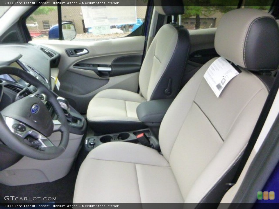 Medium Stone Interior Front Seat for the 2014 Ford Transit Connect Titanium Wagon #96274704
