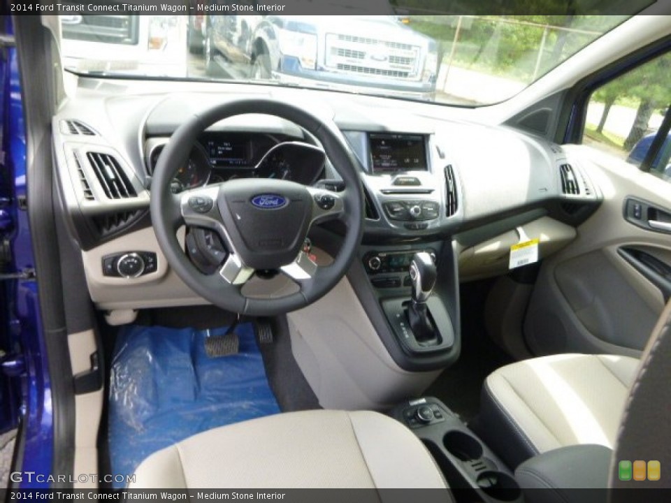 Medium Stone Interior Prime Interior for the 2014 Ford Transit Connect Titanium Wagon #96274737