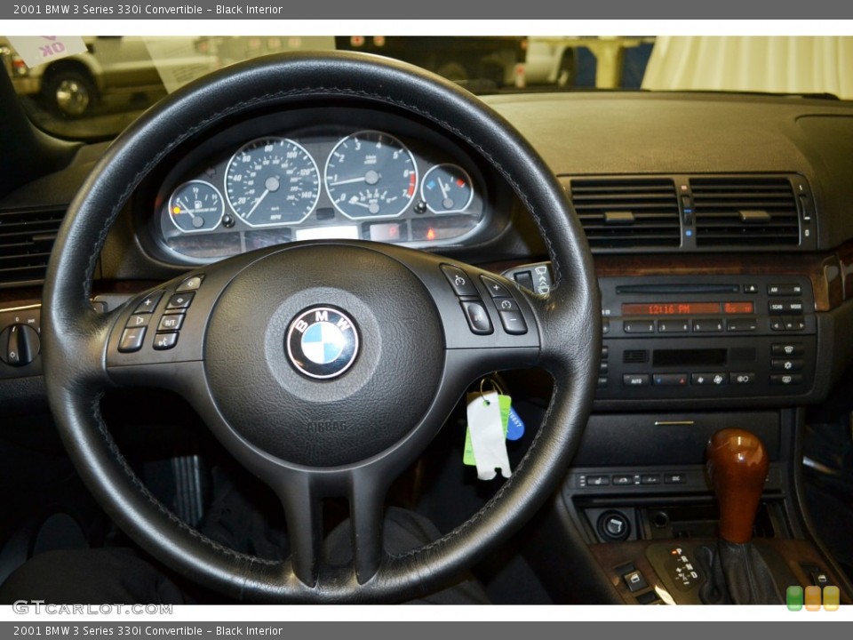 Black Interior Steering Wheel for the 2001 BMW 3 Series 330i Convertible #96280635