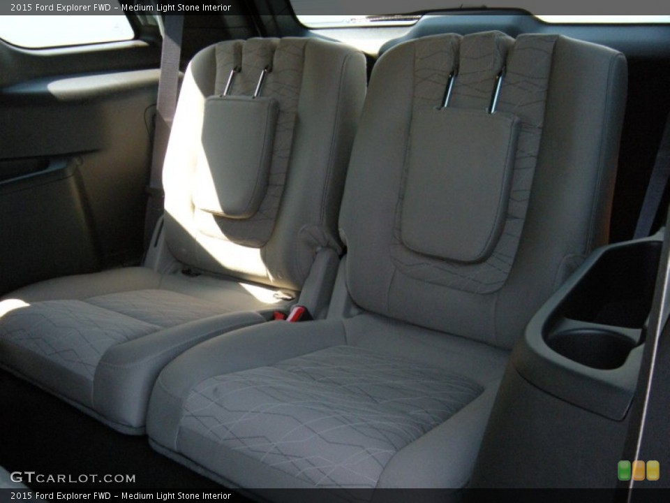 Medium Light Stone Interior Rear Seat for the 2015 Ford Explorer FWD #96287112