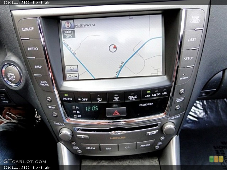 Black Interior Navigation for the 2010 Lexus IS 350 #96288603