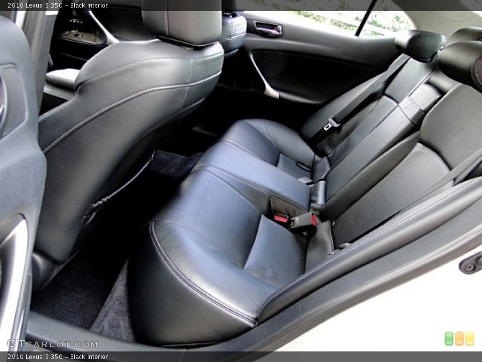 Black Interior Rear Seat for the 2010 Lexus IS 350 #96288696