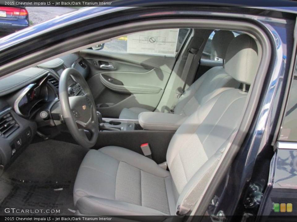 Jet Black/Dark Titanium Interior Front Seat for the 2015 Chevrolet Impala LS #96291354