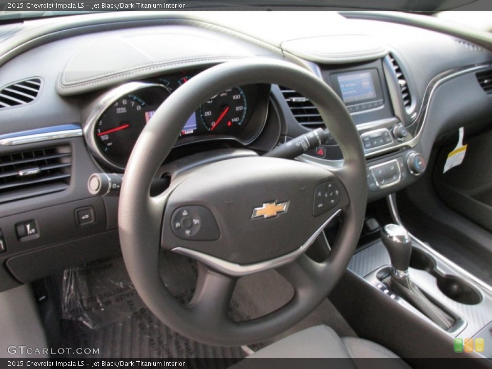 Jet Black/Dark Titanium Interior Steering Wheel for the 2015 Chevrolet Impala LS #96291402