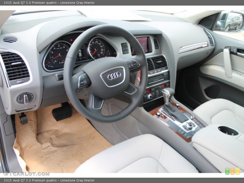 Limestone Gray Interior Photo for the 2015 Audi Q7 3.0 Premium quattro #96292248