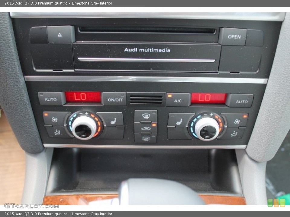 Limestone Gray Interior Controls for the 2015 Audi Q7 3.0 Premium quattro #96292368