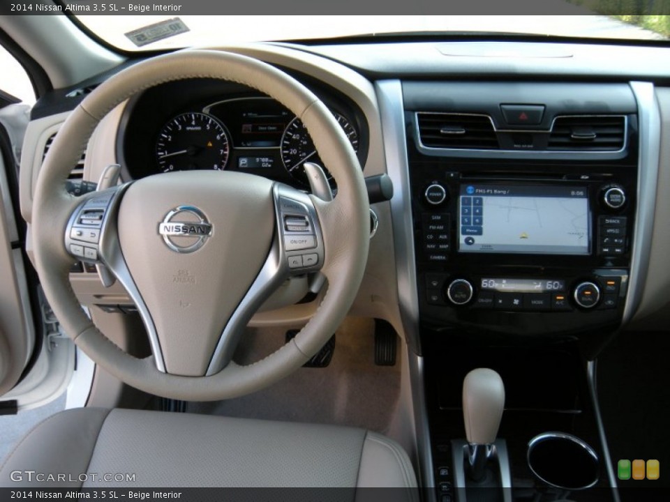 Beige Interior Dashboard for the 2014 Nissan Altima 3.5 SL #96293043