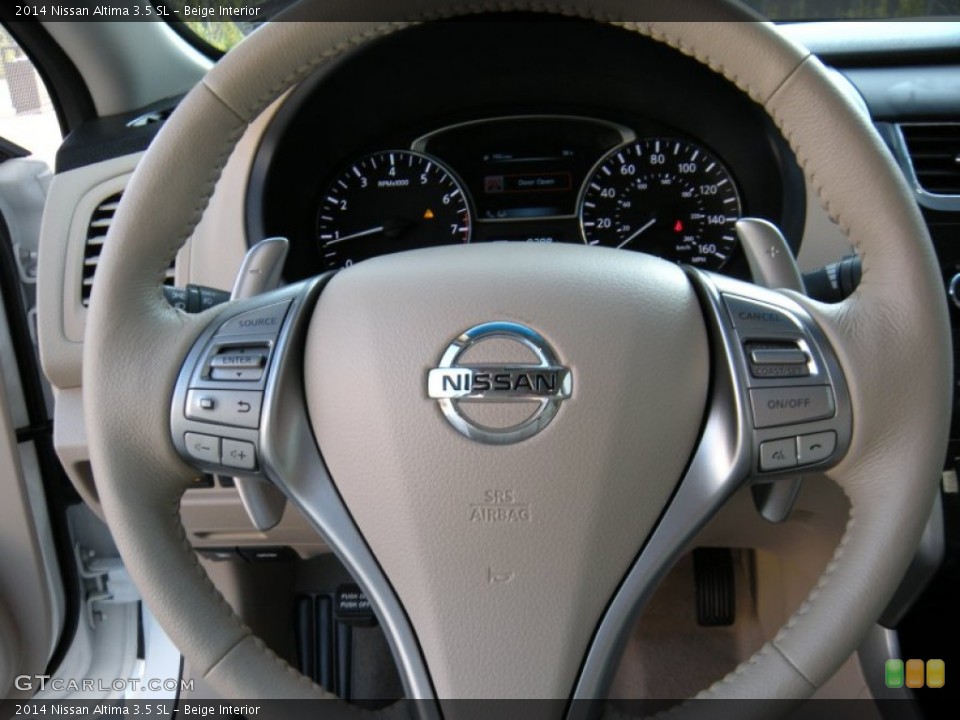 Beige Interior Steering Wheel for the 2014 Nissan Altima 3.5 SL #96293220