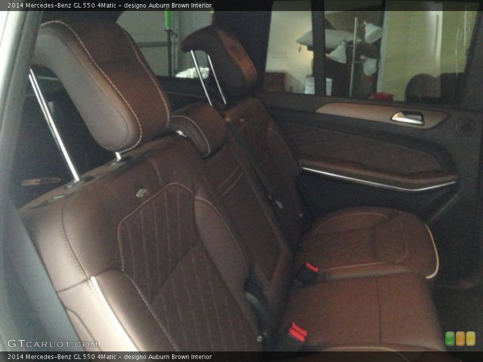 designo Auburn Brown Interior Rear Seat for the 2014 Mercedes-Benz GL 550 4Matic #96295335