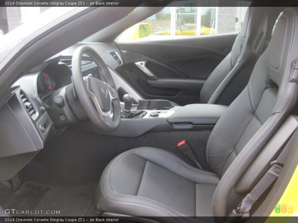 Jet Black Interior Front Seat for the 2014 Chevrolet Corvette Stingray Coupe Z51 #96298371
