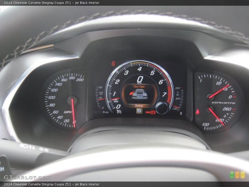 Jet Black Interior Gauges for the 2014 Chevrolet Corvette Stingray Coupe Z51 #96298443