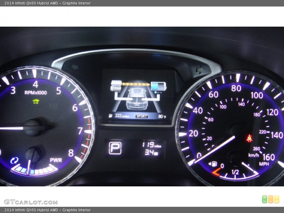 Graphite Interior Gauges for the 2014 Infiniti QX60 Hybrid AWD #96303720