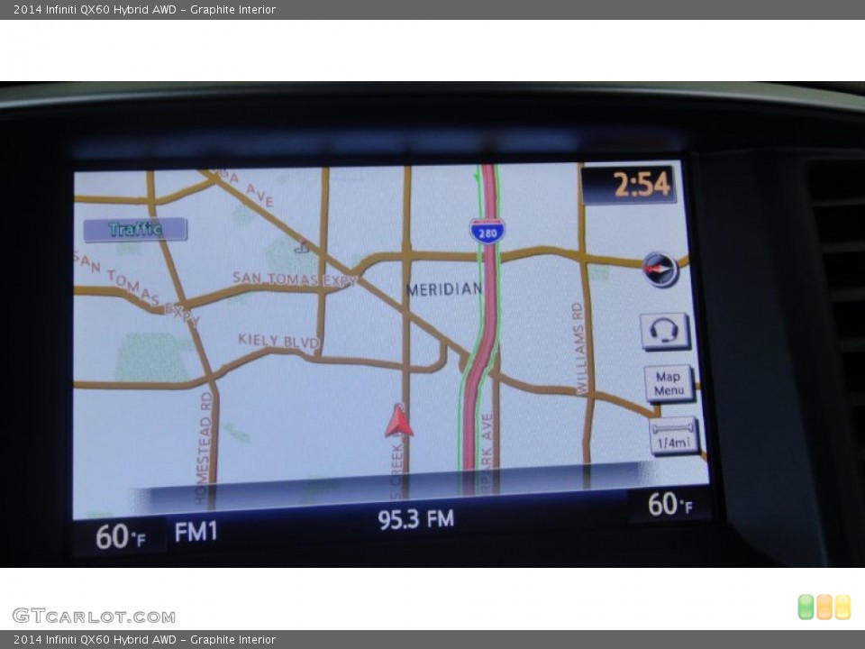 Graphite Interior Navigation for the 2014 Infiniti QX60 Hybrid AWD #96303768