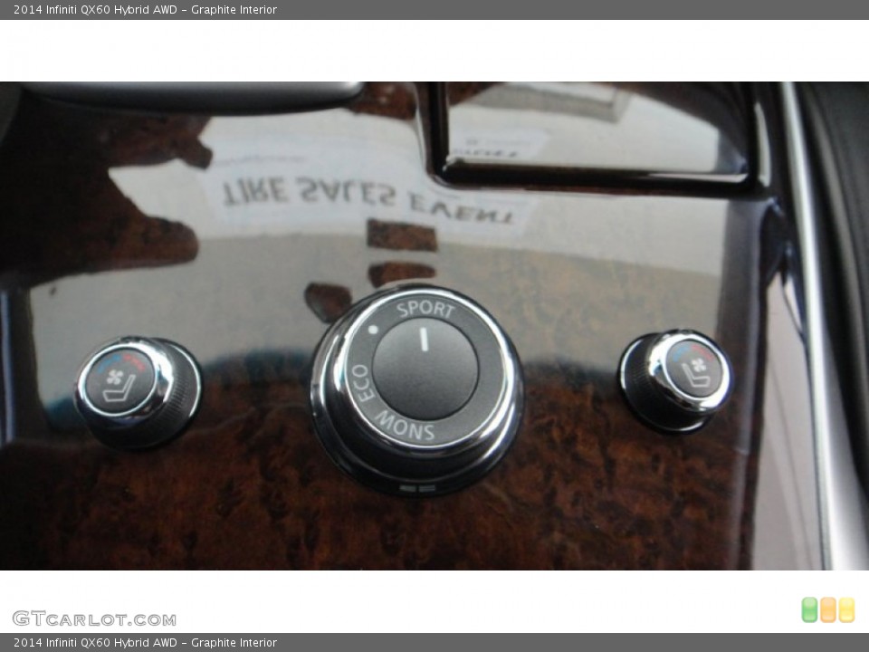 Graphite Interior Controls for the 2014 Infiniti QX60 Hybrid AWD #96303882