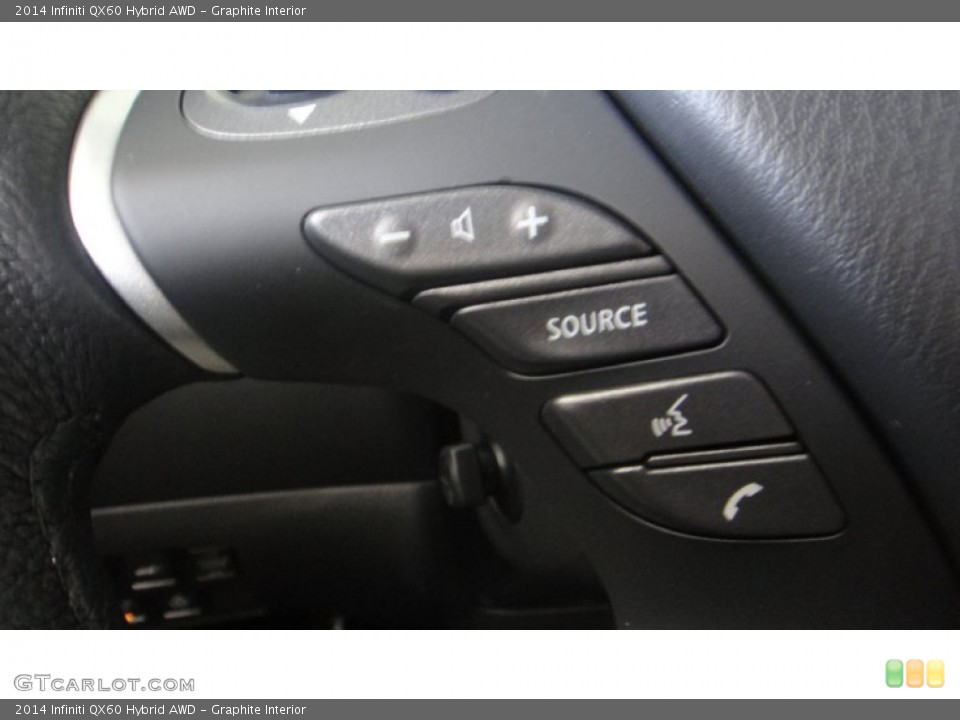 Graphite Interior Controls for the 2014 Infiniti QX60 Hybrid AWD #96303936