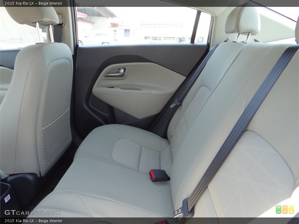 Beige Interior Rear Seat for the 2015 Kia Rio LX #96317676