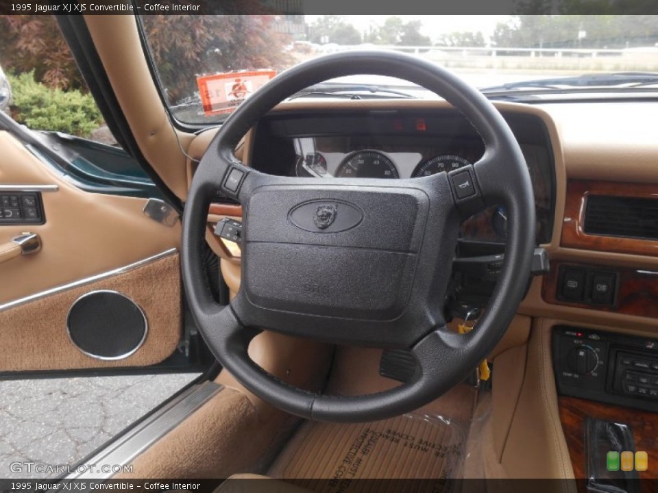Coffee Interior Steering Wheel for the 1995 Jaguar XJ XJS Convertible #96317703