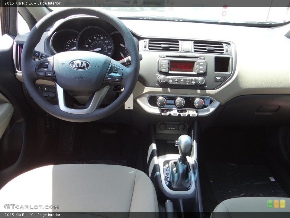 Beige Interior Dashboard for the 2015 Kia Rio LX #96317712