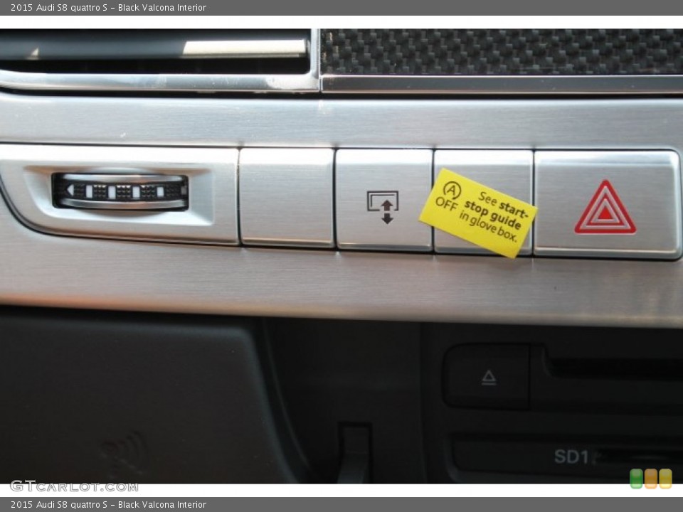 Black Valcona Interior Controls for the 2015 Audi S8 quattro S #96330435