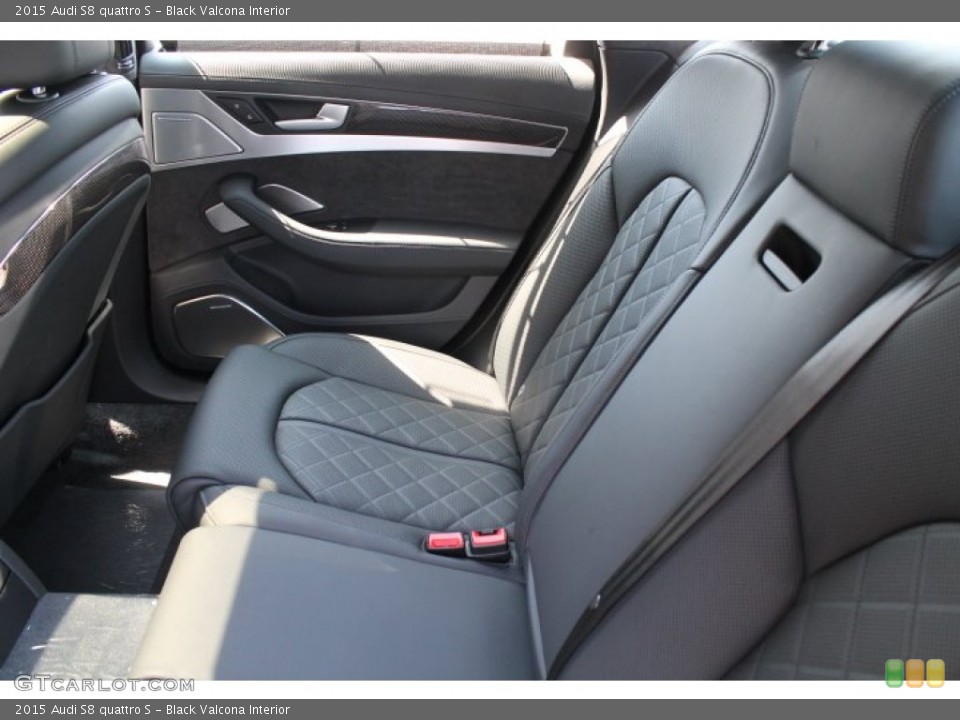 Black Valcona Interior Rear Seat for the 2015 Audi S8 quattro S #96330591