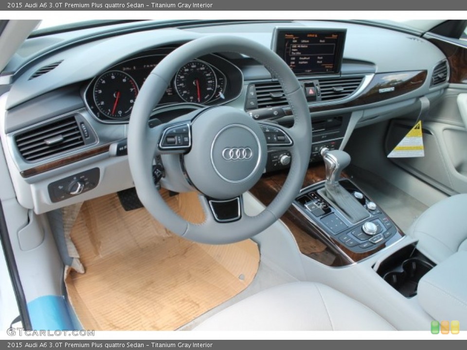Titanium Gray Interior Photo for the 2015 Audi A6 3.0T Premium Plus quattro Sedan #96331098