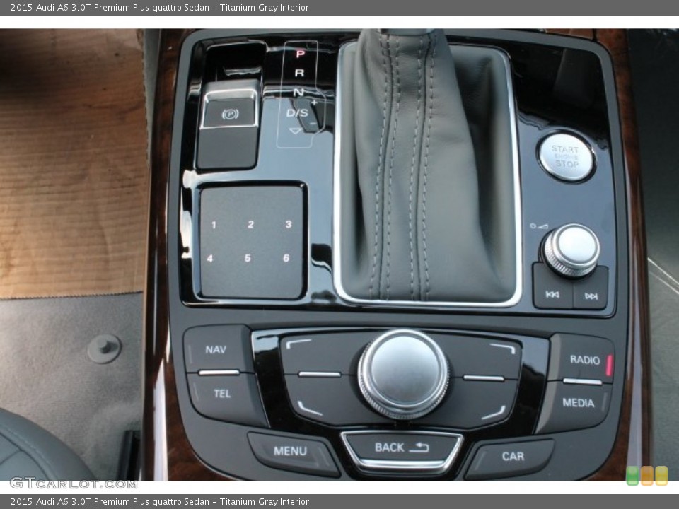 Titanium Gray Interior Controls for the 2015 Audi A6 3.0T Premium Plus quattro Sedan #96331122