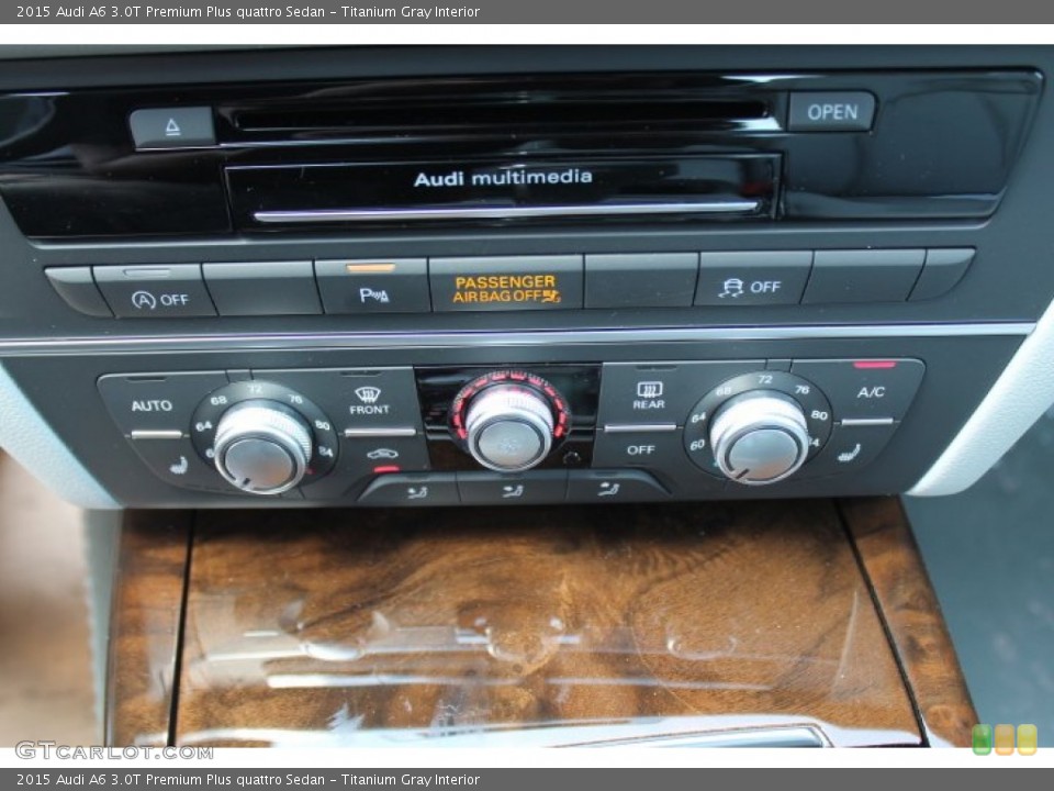 Titanium Gray Interior Controls for the 2015 Audi A6 3.0T Premium Plus quattro Sedan #96331158