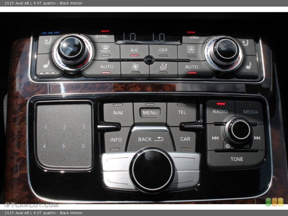 Black Interior Controls for the 2015 Audi A8 L 4.0T quattro #96332028