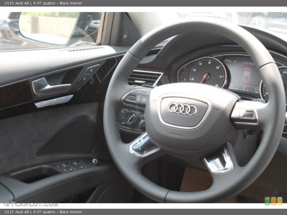 Black Interior Steering Wheel for the 2015 Audi A8 L 4.0T quattro #96332215