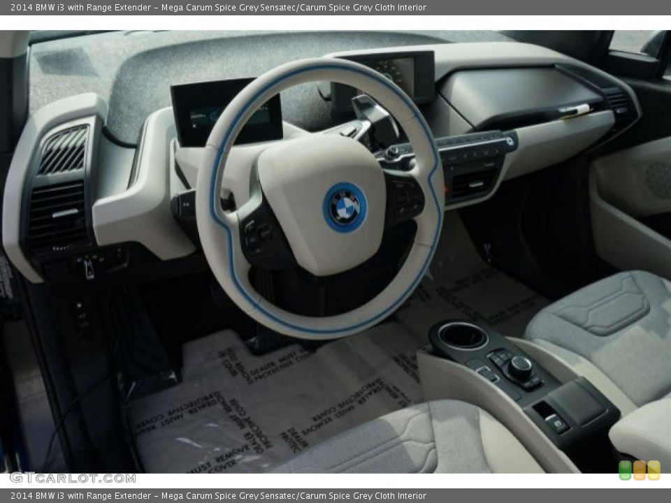 Mega Carum Spice Grey Sensatec/Carum Spice Grey Cloth Interior Prime Interior for the 2014 BMW i3 with Range Extender #96332538