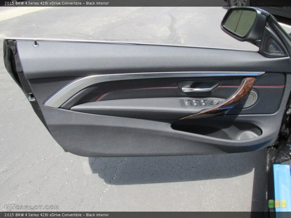 Black Interior Door Panel for the 2015 BMW 4 Series 428i xDrive Convertible #96339302