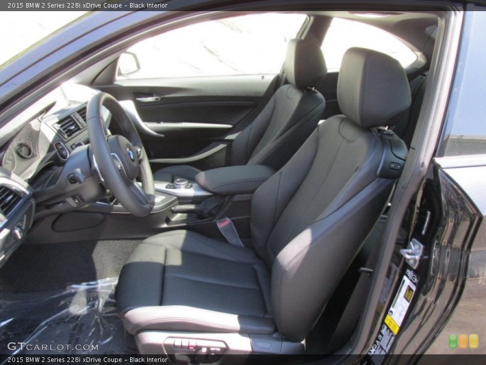 Black Interior Front Seat for the 2015 BMW 2 Series 228i xDrive Coupe #96339881