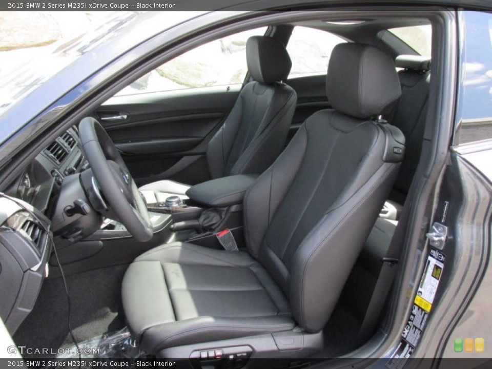 Black Interior Front Seat for the 2015 BMW 2 Series M235i xDrive Coupe #96340412