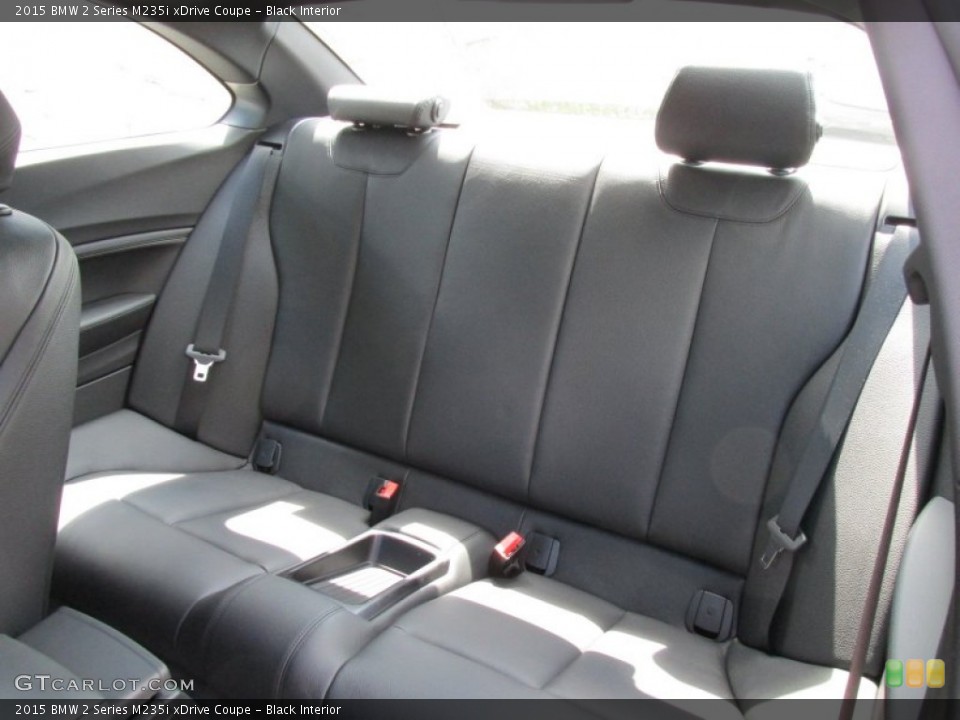 Black Interior Rear Seat for the 2015 BMW 2 Series M235i xDrive Coupe #96340436