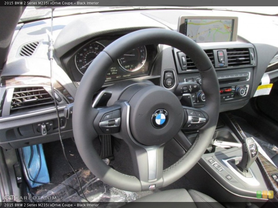 Black Interior Steering Wheel for the 2015 BMW 2 Series M235i xDrive Coupe #96340463