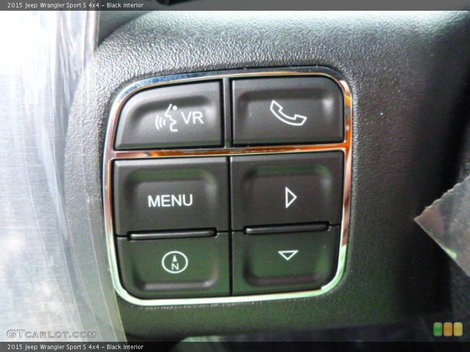 Black Interior Controls for the 2015 Jeep Wrangler Sport S 4x4 #96340778