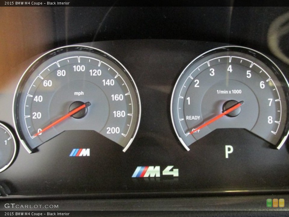 Black Interior Gauges for the 2015 BMW M4 Coupe #96341150