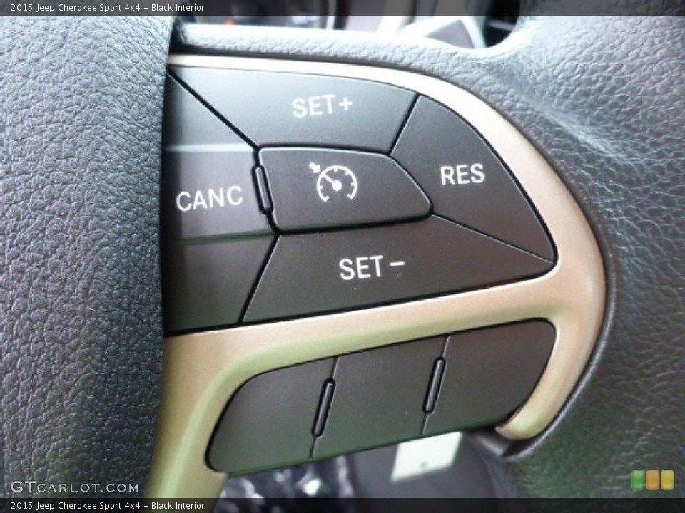 Black Interior Controls for the 2015 Jeep Cherokee Sport 4x4 #96342719