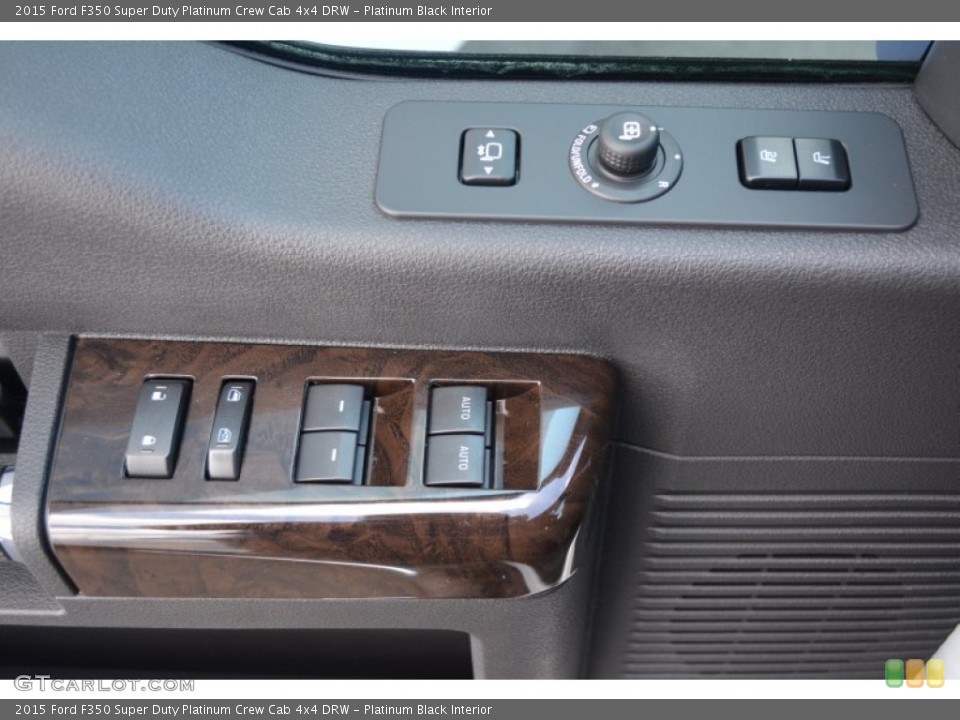 Platinum Black Interior Controls for the 2015 Ford F350 Super Duty Platinum Crew Cab 4x4 DRW #96344636