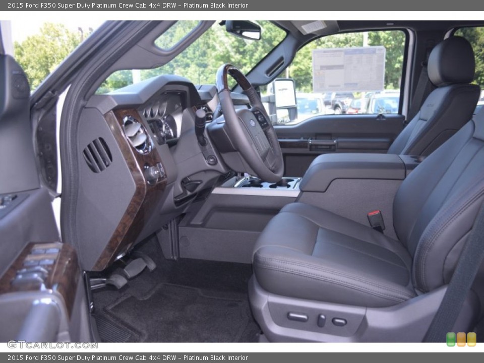 Platinum Black Interior Front Seat for the 2015 Ford F350 Super Duty Platinum Crew Cab 4x4 DRW #96344662