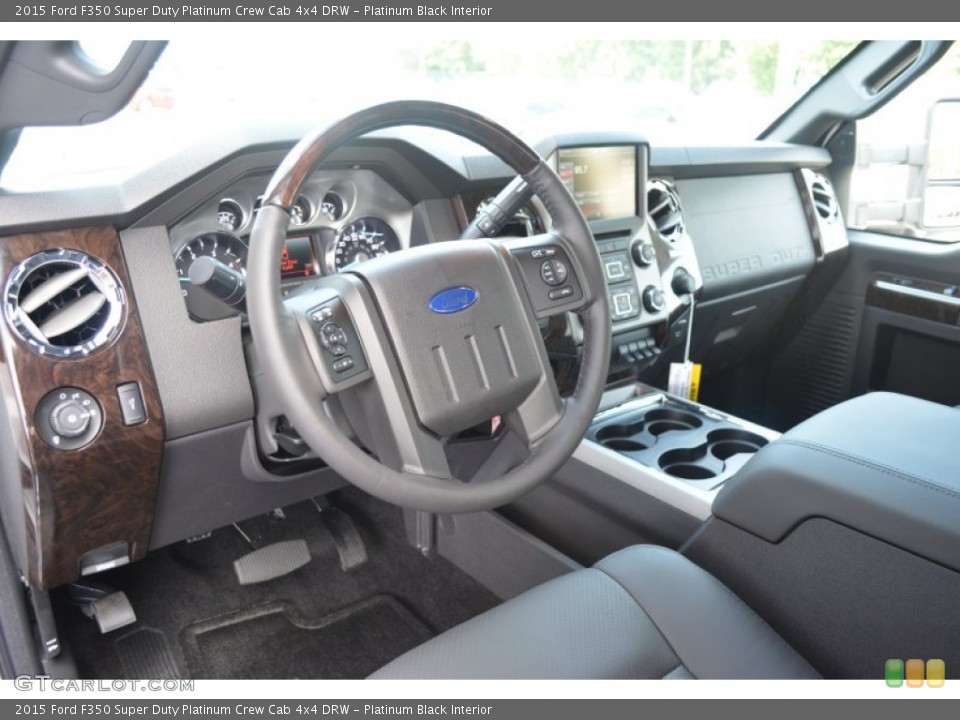 Platinum Black 2015 Ford F350 Super Duty Interiors