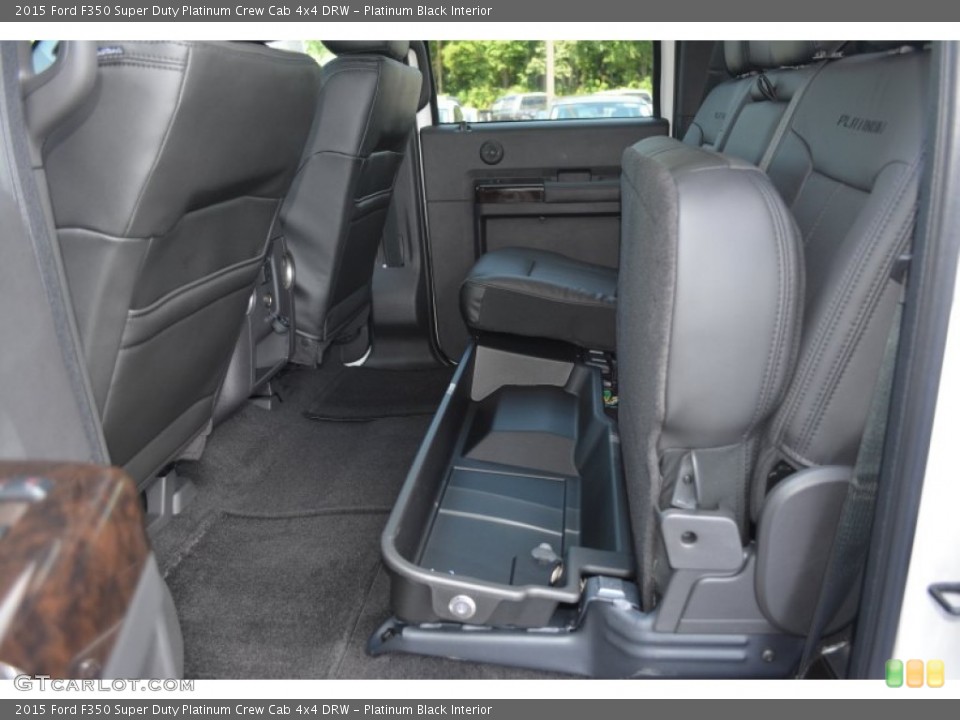 Platinum Black Interior Rear Seat for the 2015 Ford F350 Super Duty Platinum Crew Cab 4x4 DRW #96344762