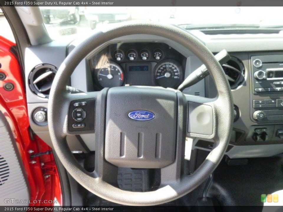 Steel Interior Steering Wheel for the 2015 Ford F350 Super Duty XL Regular Cab 4x4 #96345272